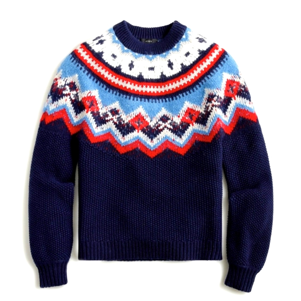 J•Crew | Women's Fair Isle Crew Neck Sweater
